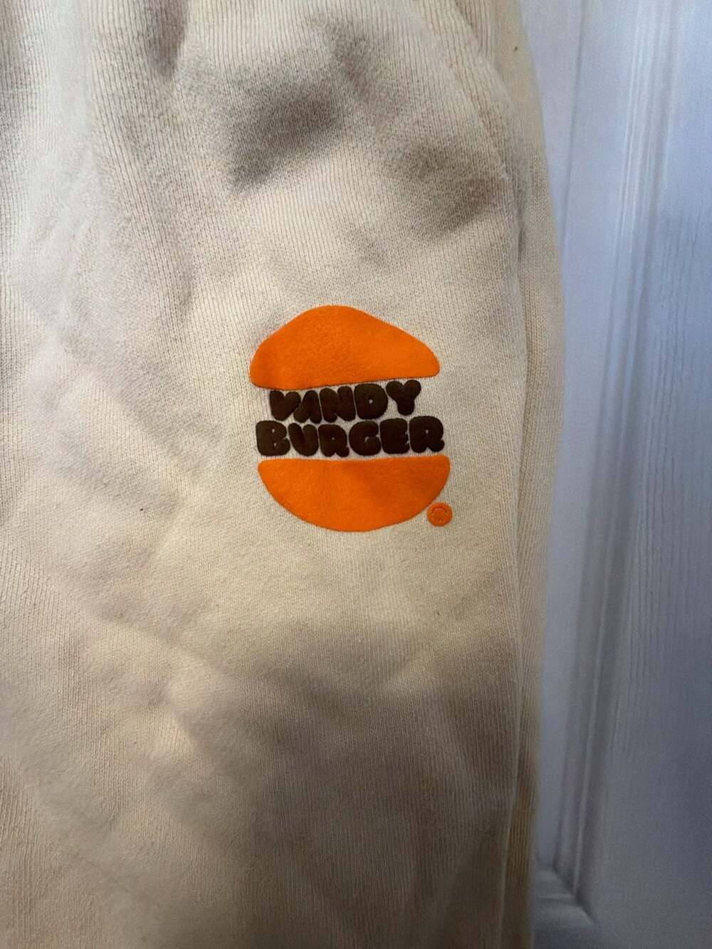 Vandy The Pink Vandy Burger Sweatpants Cream